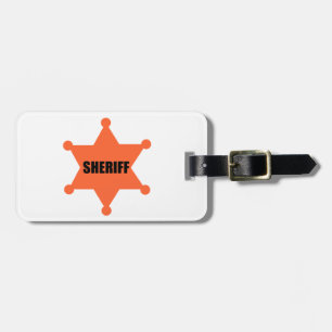Sheriff's Badge Luggage Tag