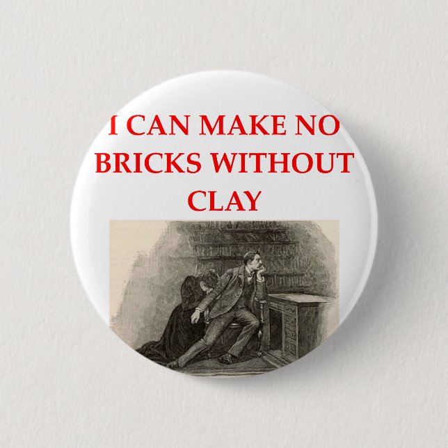 sherlock holmes 6 cm round badge (Front)
