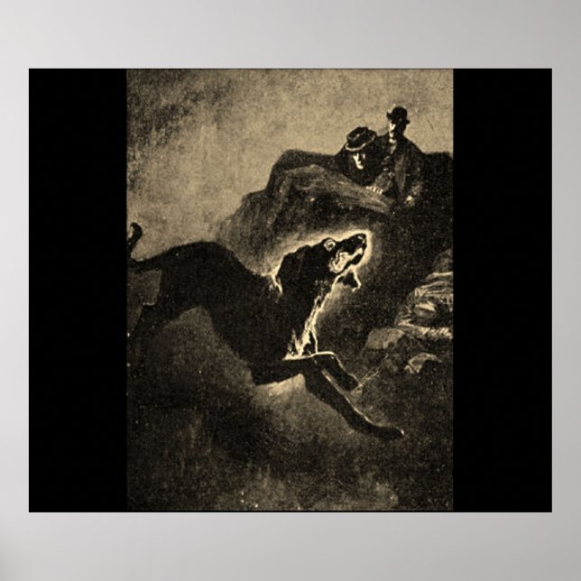 Sherlock Holmes  Hound Of The Baskervilles Vintage Poster (Front)