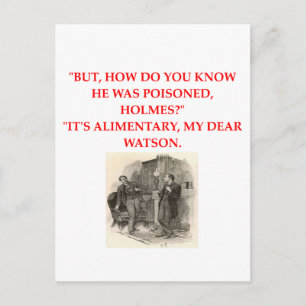 sherlock holmes joke postcard