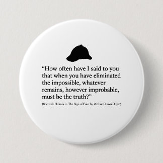 Sherlock Holmes Quote Button