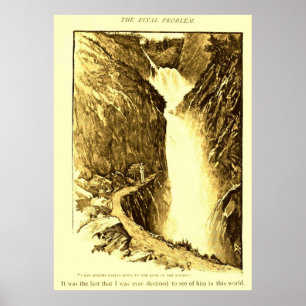 Sherlock Holmes Reichenbach Falls Final Probl Poster