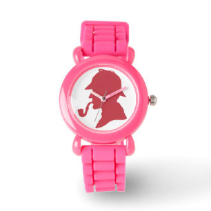 Sherlock Holmes Silhouette Wrist Watch