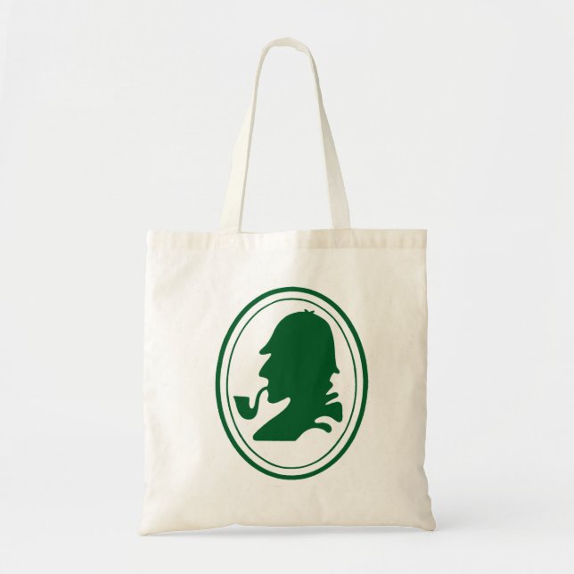 Sherlock Holmes Tote Bag Profile Cameo (Front)