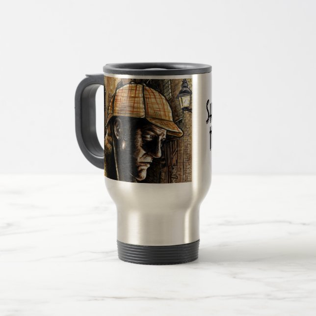 Sherlock Holmes travel mug (Front Left)