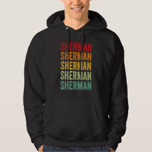 Sherman County Kansas Rainbow Text Design Hoodie
