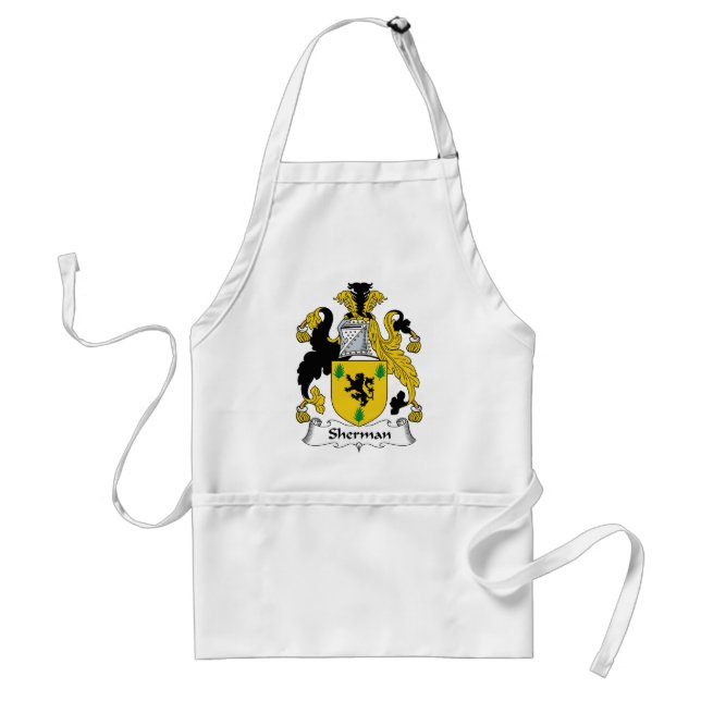 Sherman Family Crest Standard Apron (Front)