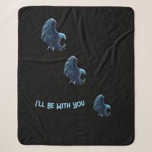Sherpa Blanket Bald Eagle Heart Connection Loyalty