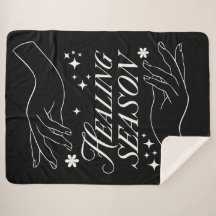 Sherpa Blanket | Healing Season Line Art