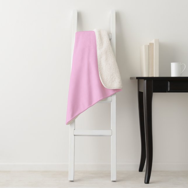 Sherpa Blanket-Large-Bubble Gum Pink Blanket (In Situ)