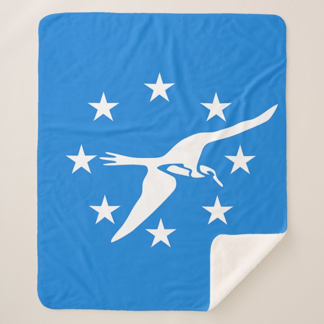 Sherpa Blanket with flag of Corpus Christi (Front)