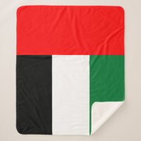 Sherpa Blanket with flag of UAE