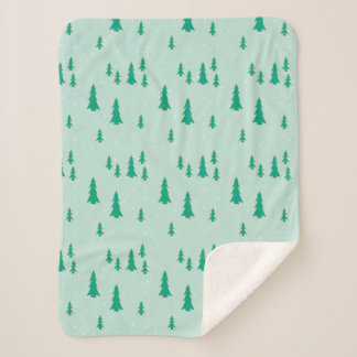 Sherpa manta with Christmas design. Sherpa Blanket