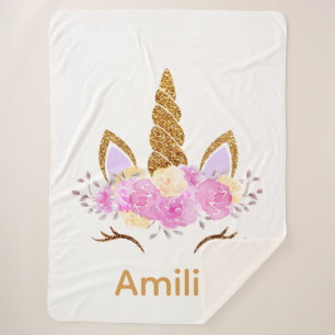 Sherpa Unicorn Blanket