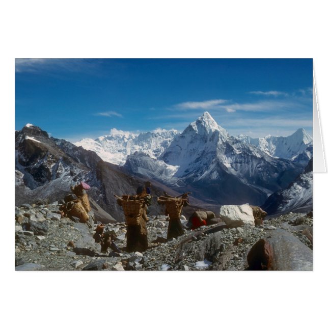 Sherpanis carrying climbing loads (Front Horizontal)