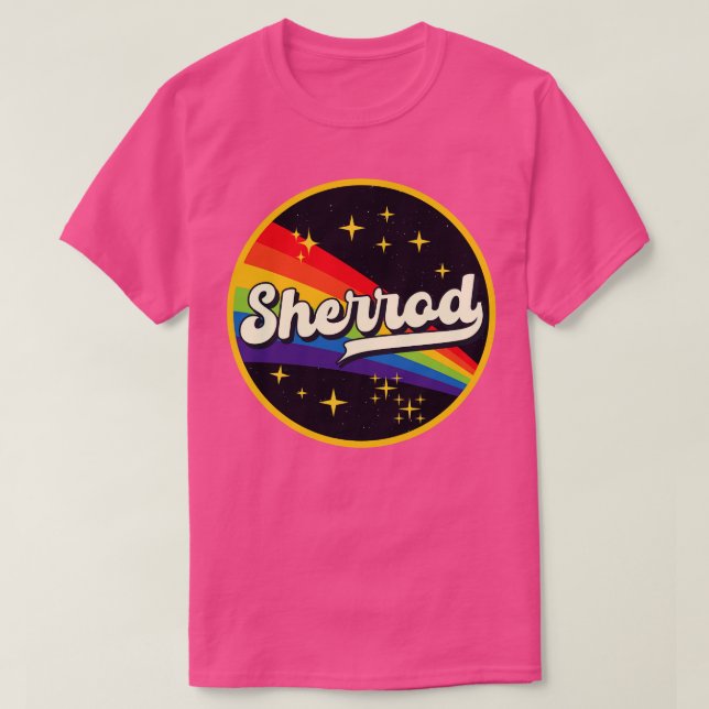 Sherrod Rainbow In Space Vintage Style T-Shirt (Design Front)
