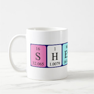 Sherwin periodic table name mug
