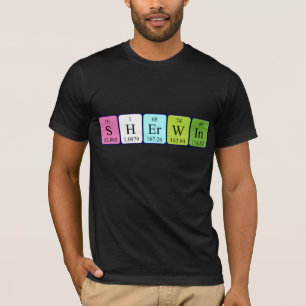 Sherwin periodic table name shirt