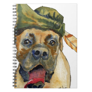 Sherwood Boxer Dog Spiral Notebook