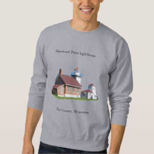 Sherwood Point Lighthouse shirt black lettering