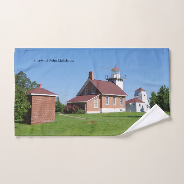 Sherwood Point Lighthouse towel set (Hand Towel)