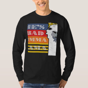 She's a Bad Momma Llama For Women  Animal  Retro 2 T-Shirt