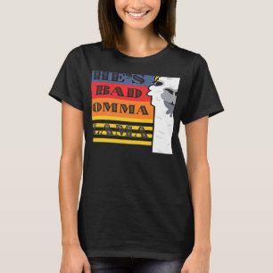 She's a Bad Momma Llama For Women Animal Retro T-Shirt