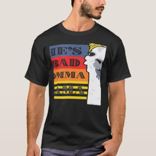 She's a Bad Momma Llama For Women  Animal  Retro T-Shirt