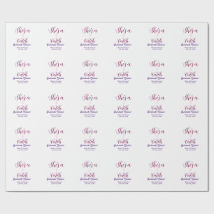She's a catch champagne bottle bachelorette weeken wrapping paper