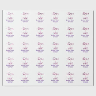 She's a catch champagne bottle bachelorette weeken wrapping paper