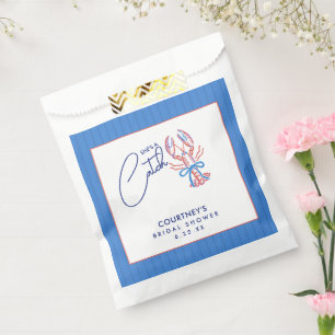 She's A Catch Coastal Lobster Bridal Shower Favour Bags