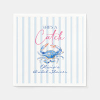 She's a Catch Preppy Coastal Crab Bridal Shower