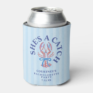 She's A Catch Summer Coastal Bachelorette Party Can Cooler