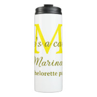 She's a catch yellow monogram bachelorette party n