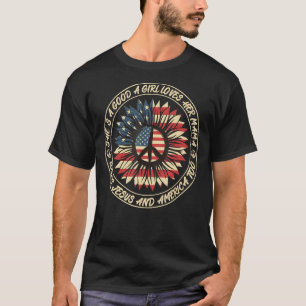 She's A Good Girl Loves Her Mama & God Sunflowers  T-Shirt