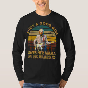 She's A Good Girl Loves Her Mama Loves Jesus Vinta T-Shirt