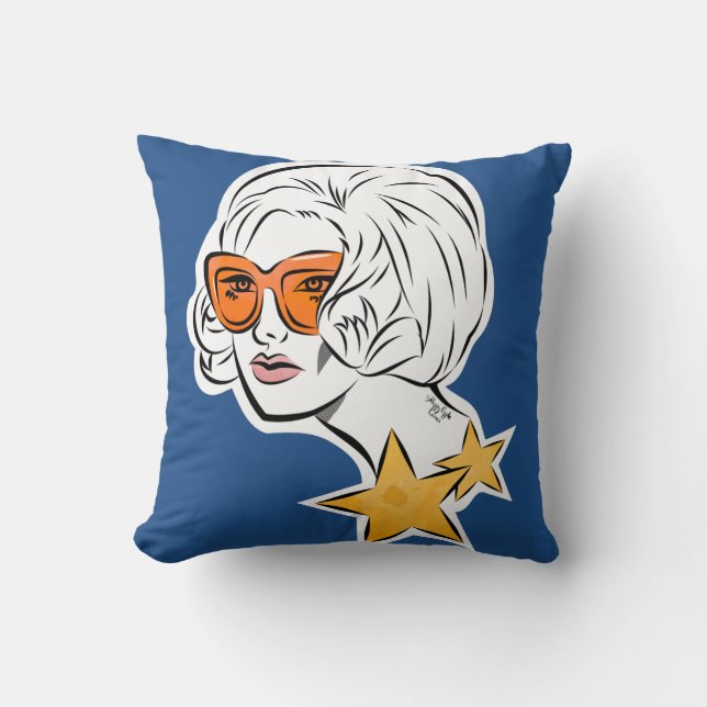 She's a Star Retro Style Cushion (Front)
