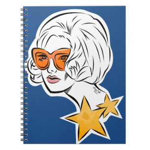 She's a Star Retro Style Notebook
