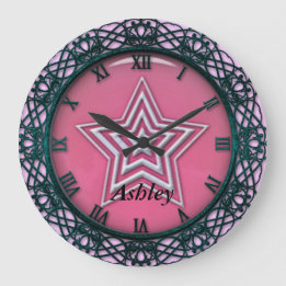 She's A Star Wall Clock