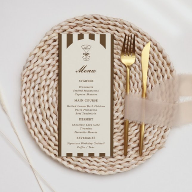 She's A Tini Bit Older Coffee Martini Birthday Menu (Creator Uploaded)