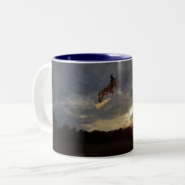 She's a Witch Two-Tone Coffee Mug (Front Left)