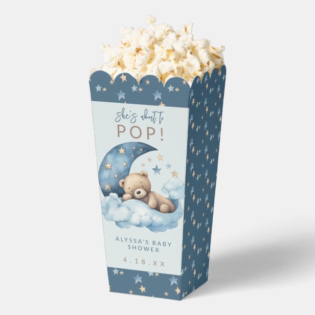 She's About to Pop Baby Shower Favour Box (Popped)