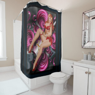 She's An Eyeful by Peter Driben Shower Curtain