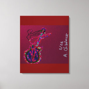 She's Become One with the Music  Canvas Print