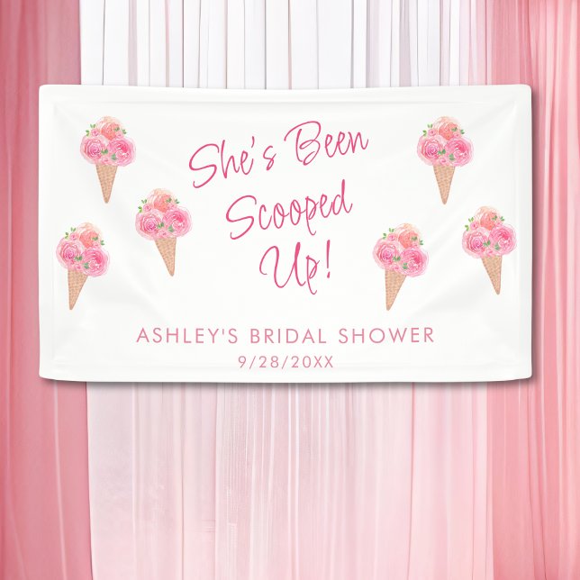 She's Been Scooped Up Bridal Shower Banner (Creator Uploaded)
