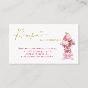 SHE'S BEEN SCOOPED UP BRIDAL SHOWER ENCLOSURE CARD
