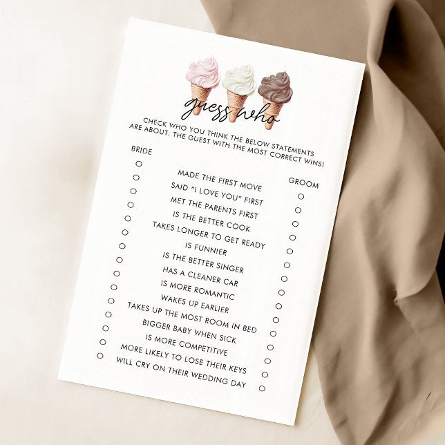 She's Been Scooped Up Bridal Shower Guess Who Game (Creator Uploaded)