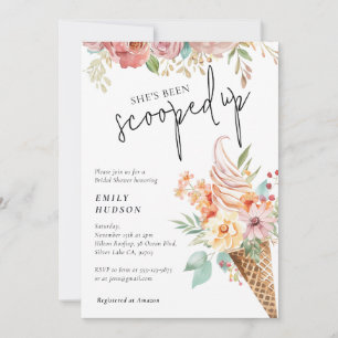 She's Been Scooped Up Bridal Shower Invitation