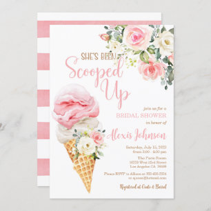 She's Been Scooped Up Bridal Shower Invitation