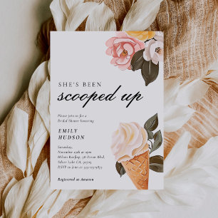 She's Been Scooped Up Bridal Shower Invitation